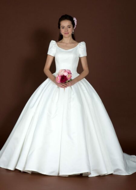 Vestito da Sposa Tradizionale e Vintage con maniche a palloncino