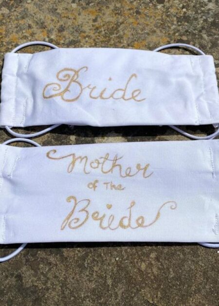 Duo mascherine per la sposa e per la mamma della sposa online in vendita