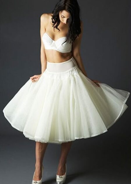 Sottogonna Sposa Corto per abiti da sposa e cerimonia corti in tulle senza cerchi