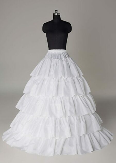 Sottogonna Sposa per abiti con gonna ampia cinque volants