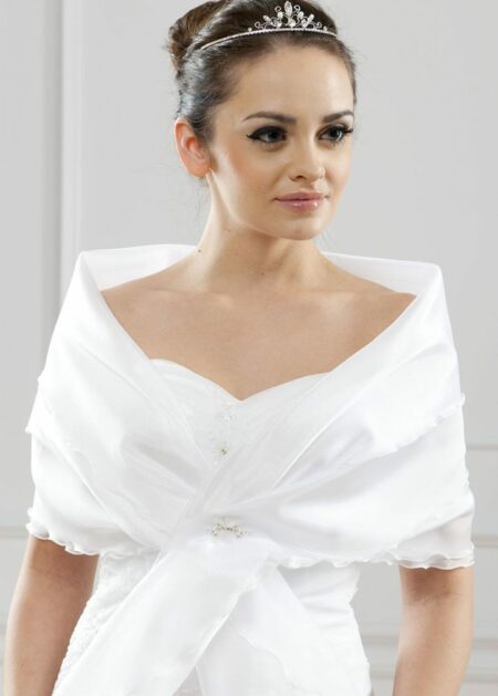 Stola per abiti da sposa online shop italiana a prezzo economico confezionata in organza