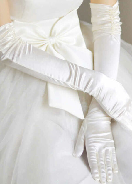 Guanti Sposa lunghi color bianco online economici